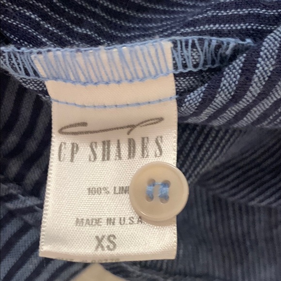 CP Shades blue stripe button front shirt with pocket - Picture 4 of 6